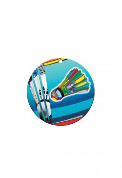 Médaille Ã˜ 70 mm Badminton - NB02