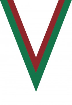 Ruban Médaille  Vert/Rouge  : 6042