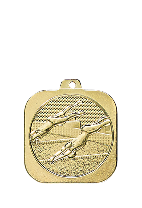 Médaille 35 x 35 mm Course Ã  pied  - DK04