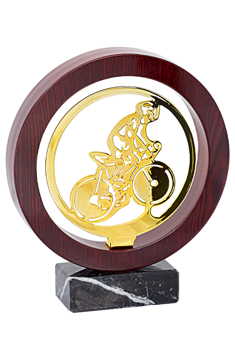Trophée Bois Métal Football JX03